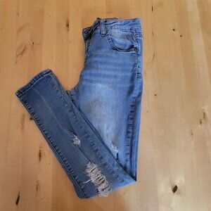 HH Jeans Los Angeles Womens Juniors Stretch Mid Rise Jeans Denim